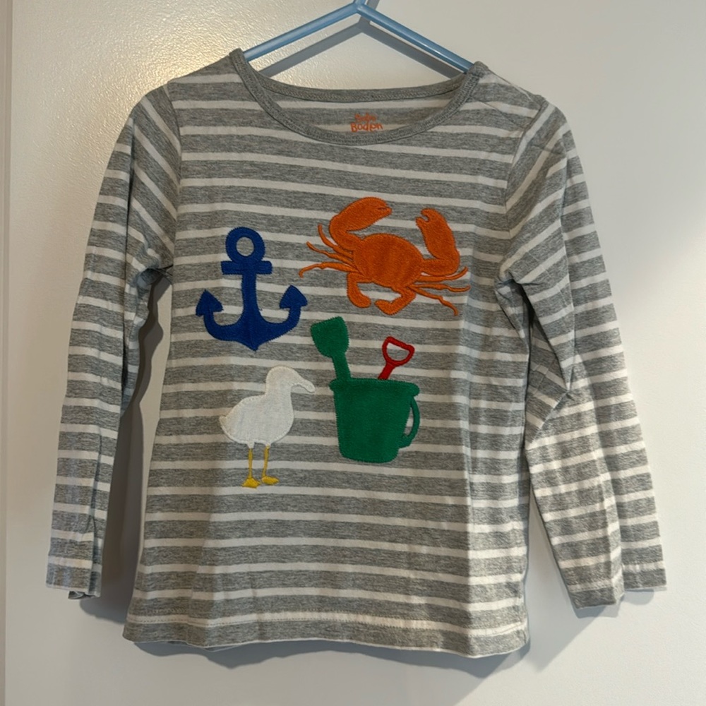 Baby Boden Beach Life Longsleeve T-shirt, Size 2-3Y